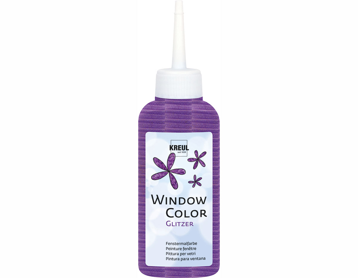 K42726 Pintura vidrio WINDOW COLOR purpurina violeta Kreul