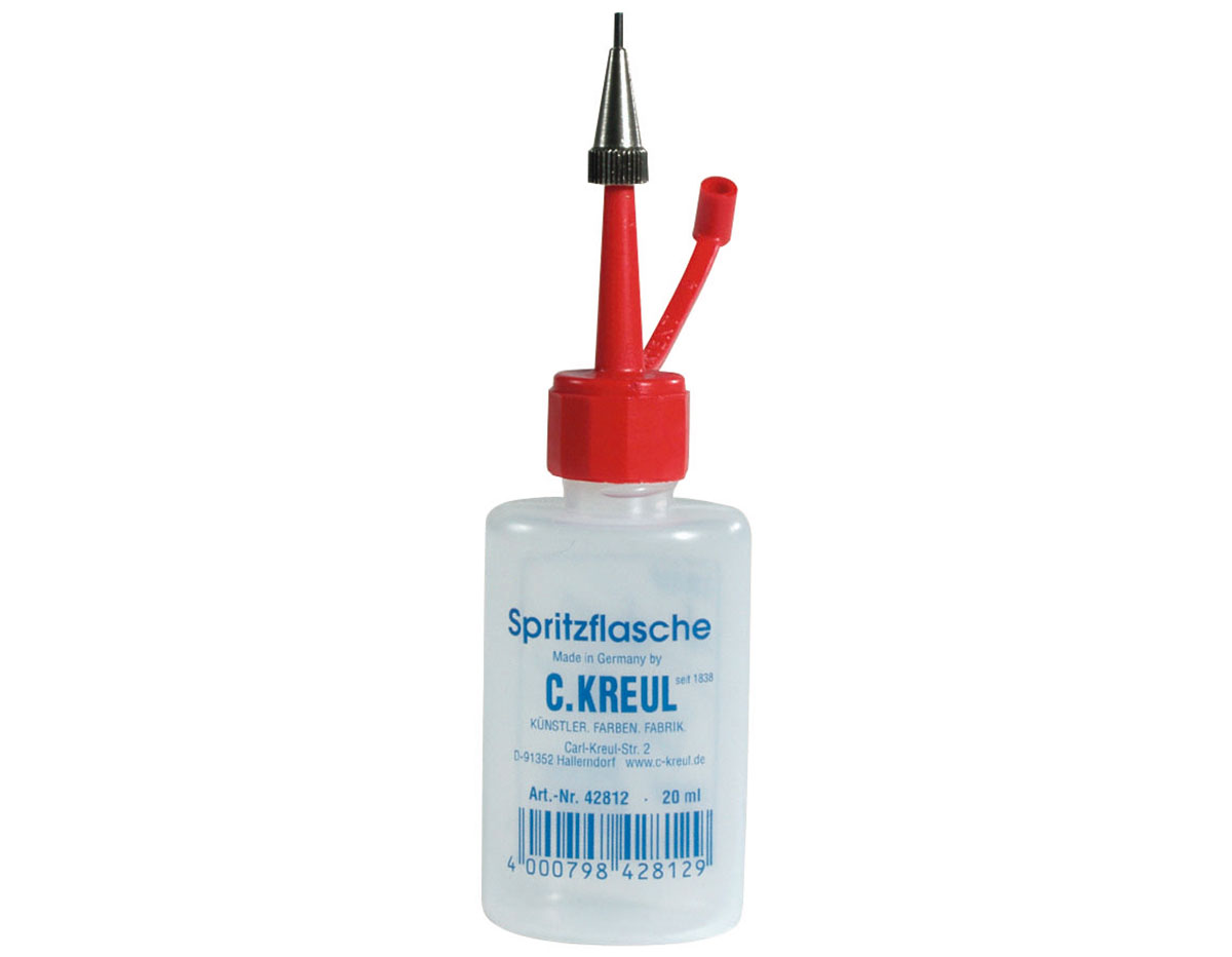 K42812 Bote canula de plastico vacio con boquilla metalica Javana