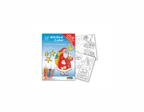 K42889 Hoja WINDOW COLOR Navidades de ninos Hobby line