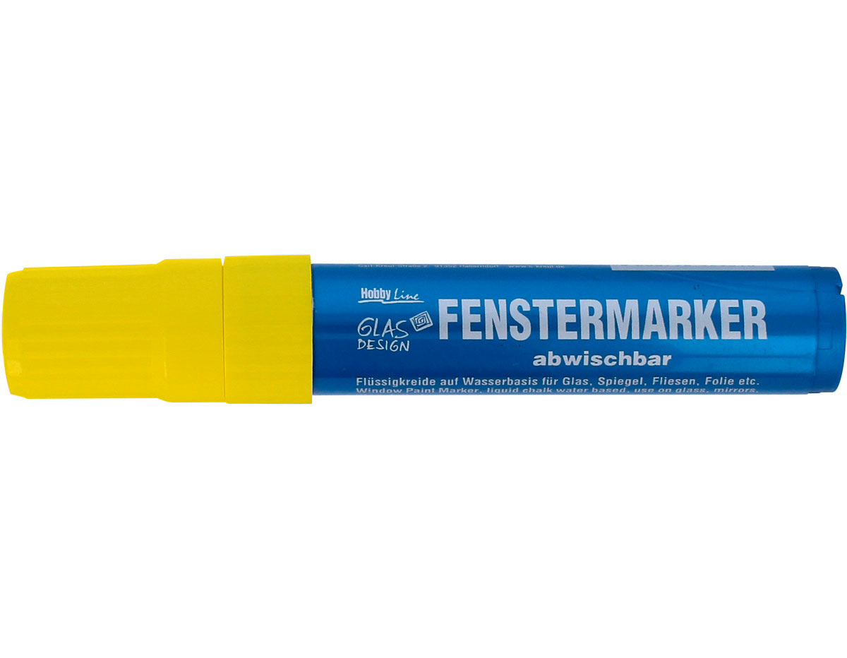 K42931 Feutre pour fenetre FENSTERMARKET jaune fluorescent C Kreul