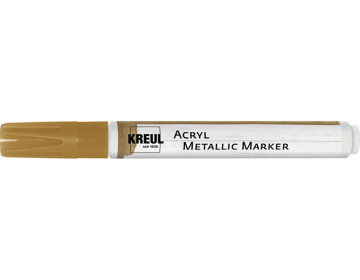 K46261 Rotulador acrilico METALLIC MARKER medium oro Kreul