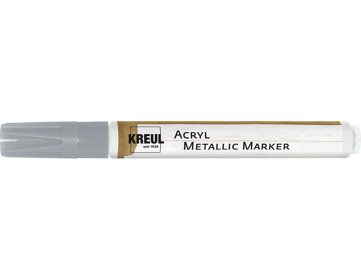 K46262 Feutre acrylique METALLIC MARKER medium argente C Kreul