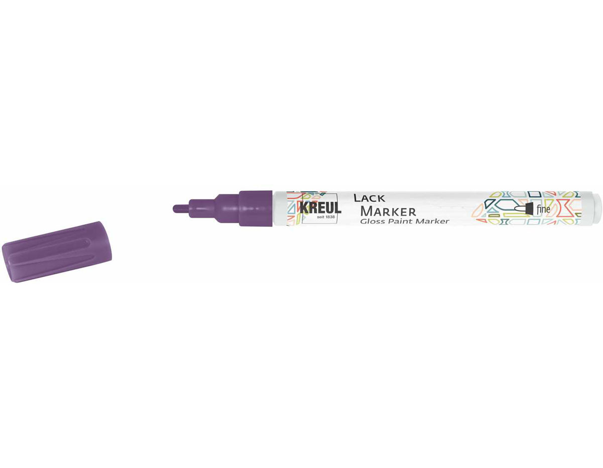 K47216 Rotulador tinta brillante LACK MARKER tinta punta fina violeta Kreul
