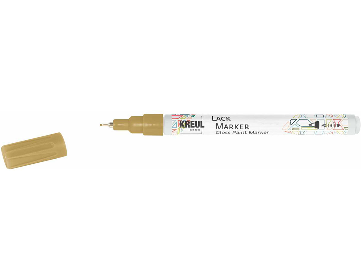 K47420 Rotulador tinta brillante LACK MARKER tinta punta extra-fina oro Kreul