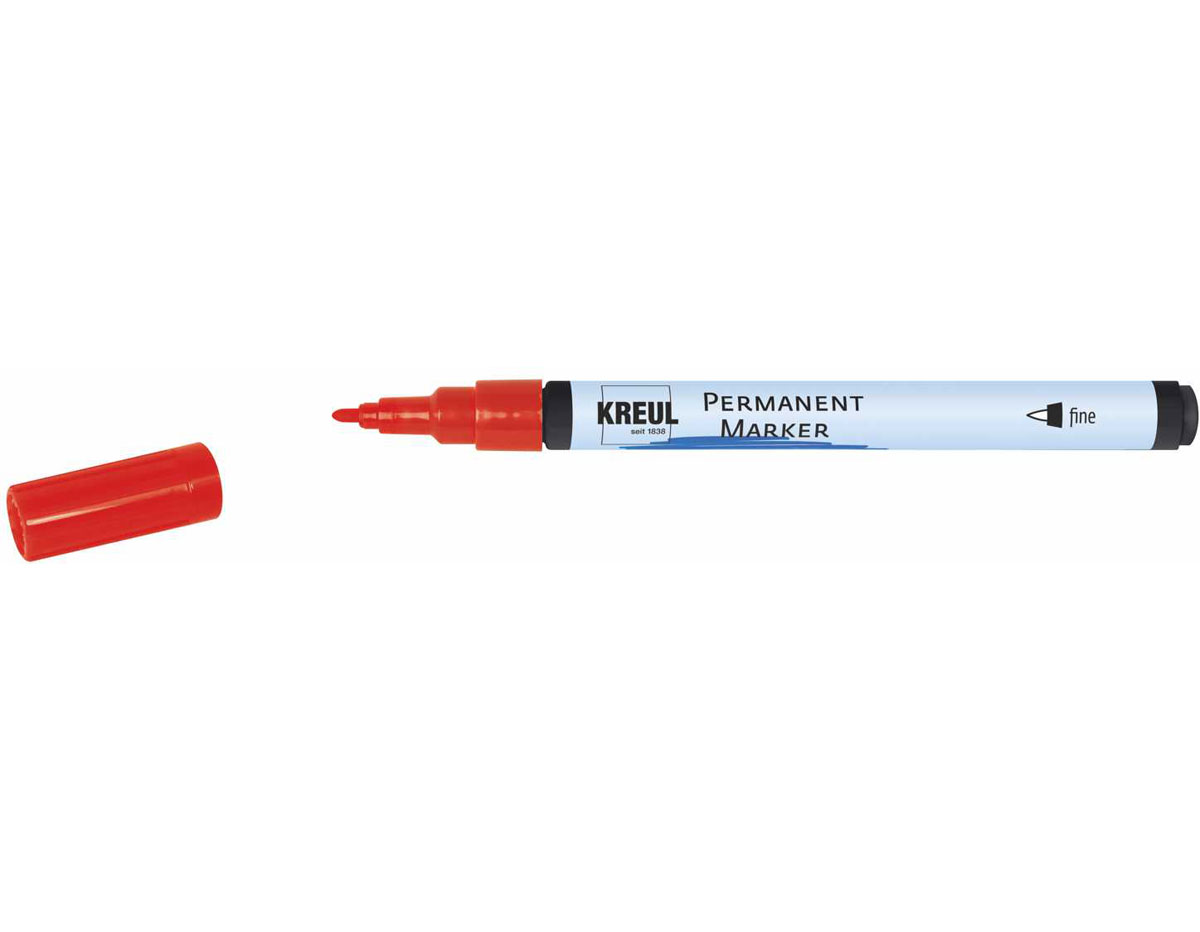 K47812 Rotulador permanente punta fina rojo Kreul