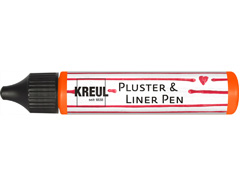 K49822 Pintura PUFFY pen y contornos PLUSTER LINER PEN efecto 3D Naranja Neon 29ml Kreul - Ítem