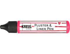 K49823 Pintura PUFFY pen y contornos PLUSTER LINER PEN efecto 3D Rosa Neon 29ml Kreul - Ítem