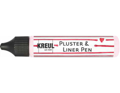 K49825 Peinture PUFFY pen et contours PLUSTER LINER PEN effet 3D Rose 29ml C Kreul - Article