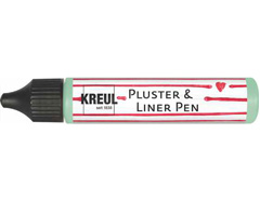 K49826 Pintura PUFFY pen y contornos PLUSTER LINER PEN efecto 3D Menta 29ml Kreul - Ítem