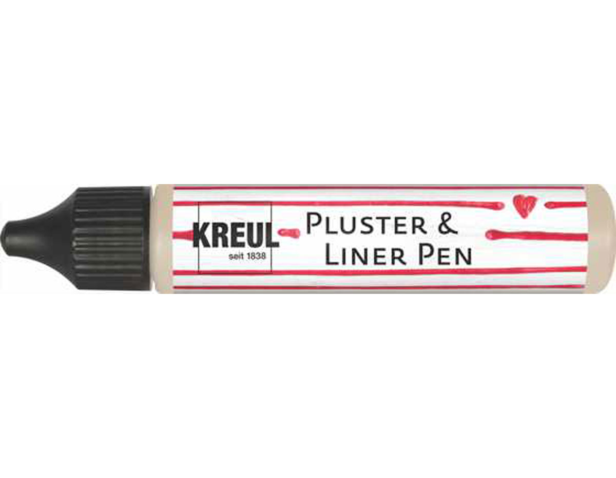 K49827 Pintura PUFFY pen y contornos PLUSTER LINER PEN efecto 3D Turron 29ml Kreul