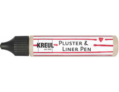 K49827 Pintura PUFFY pen y contornos PLUSTER LINER PEN efecto 3D Turron 29ml Kreul - Ítem