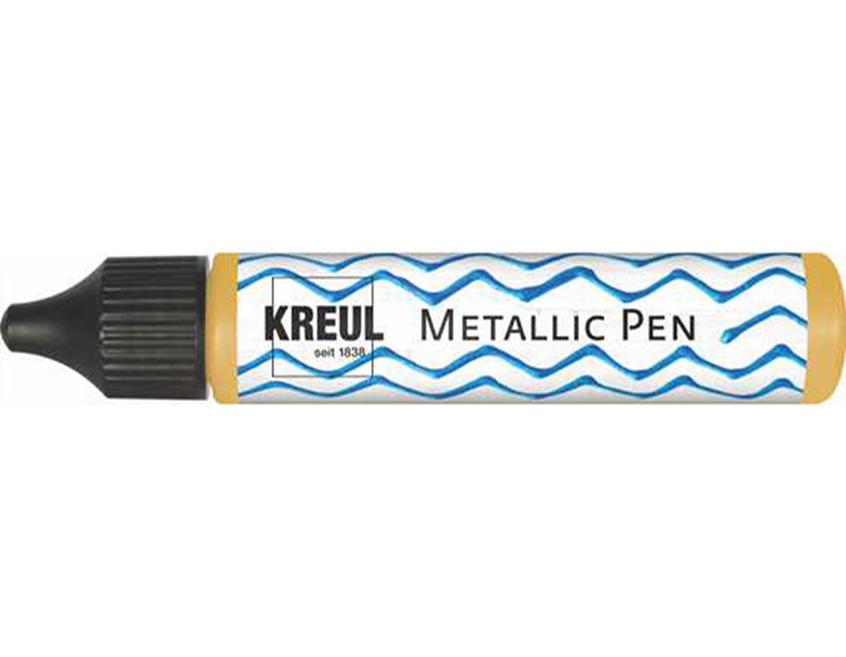 K49871 Pintura metalica brillante METALLIC pen Dorado 29ml Kreul