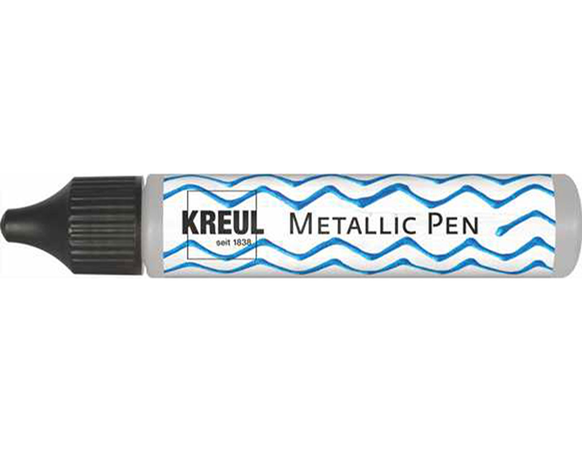 K49872 Pintura metalica brillante METALLIC pen plateado 29ml Kreul