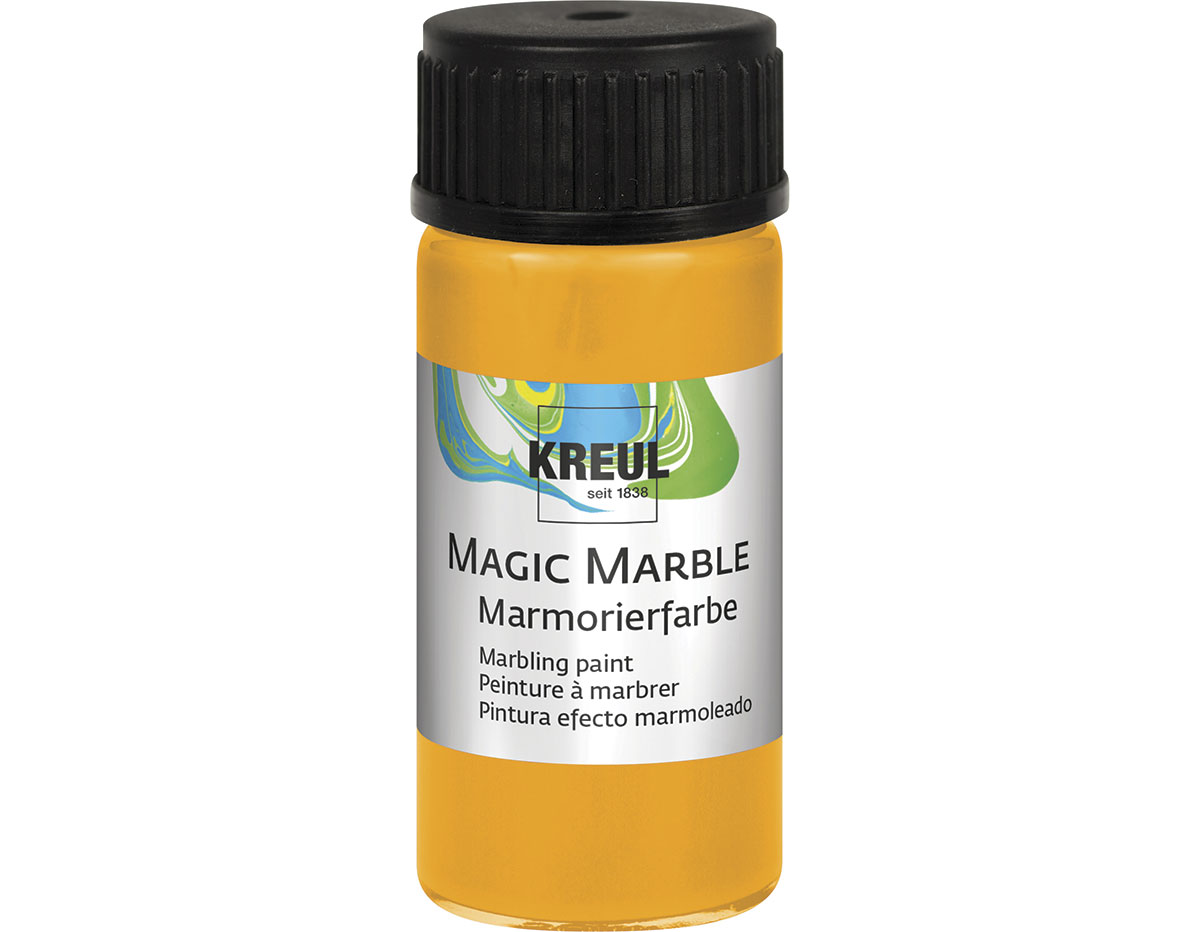 K73203 Peinture marbree MAGIC MARBLE jaune soleil C Kreul