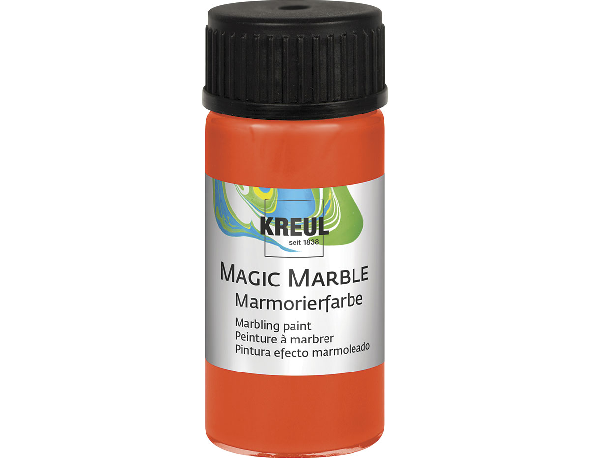 K73204 Peinture marbree MAGIC MARBLE orange C Kreul