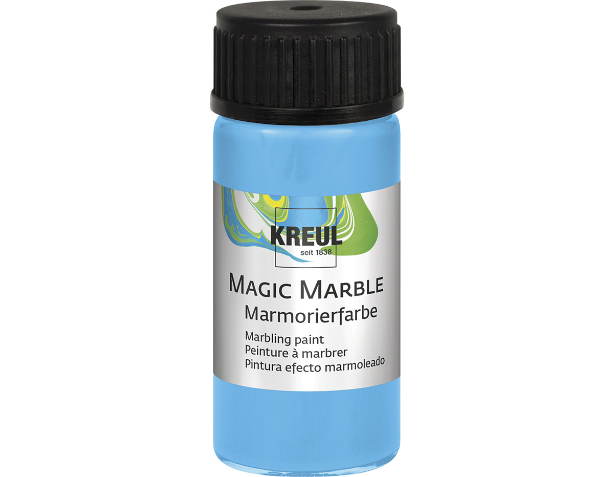 K73210 Peinture marbree MAGIC MARBLE bleu clair C Kreul