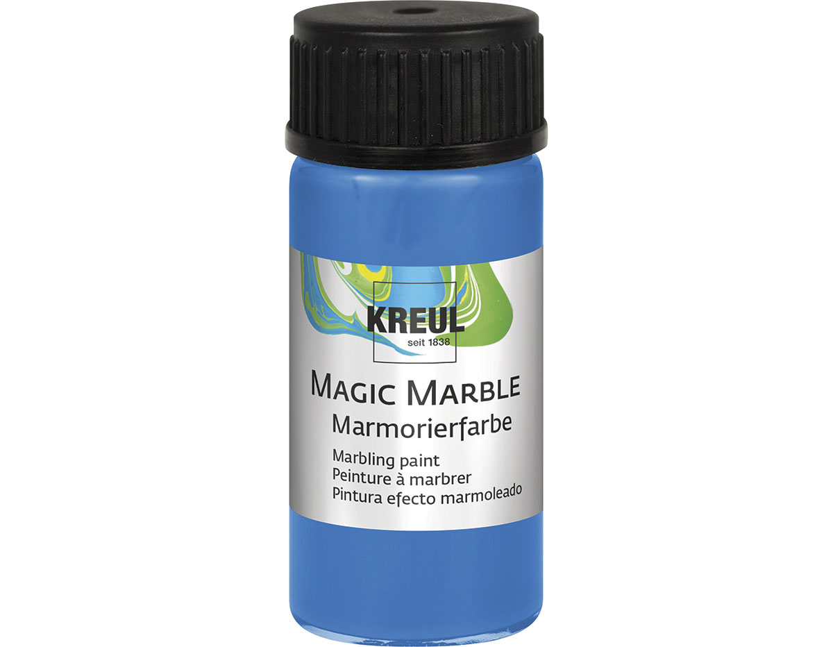 K73211 Peinture marbree MAGIC MARBLE bleu C Kreul