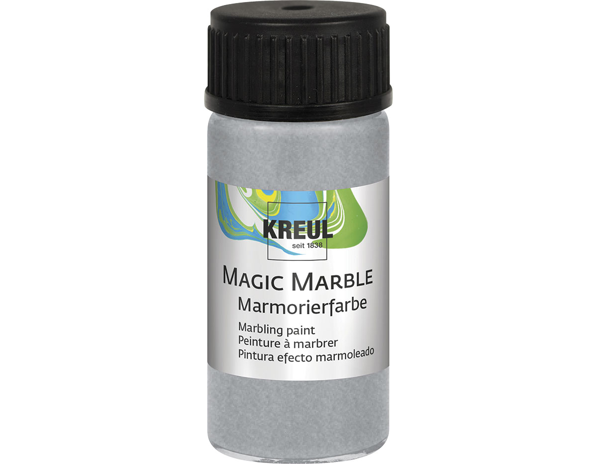 K73219 Peinture marbree MAGIC MARBLE metallique argent C Kreul