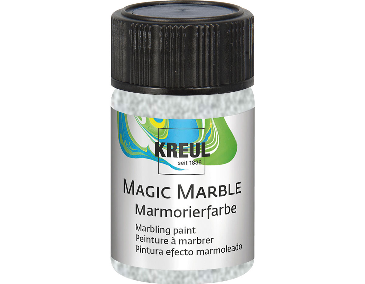 K73223 Pintura marmoleada MAGIC MARBLE purpurina plata Hobby line