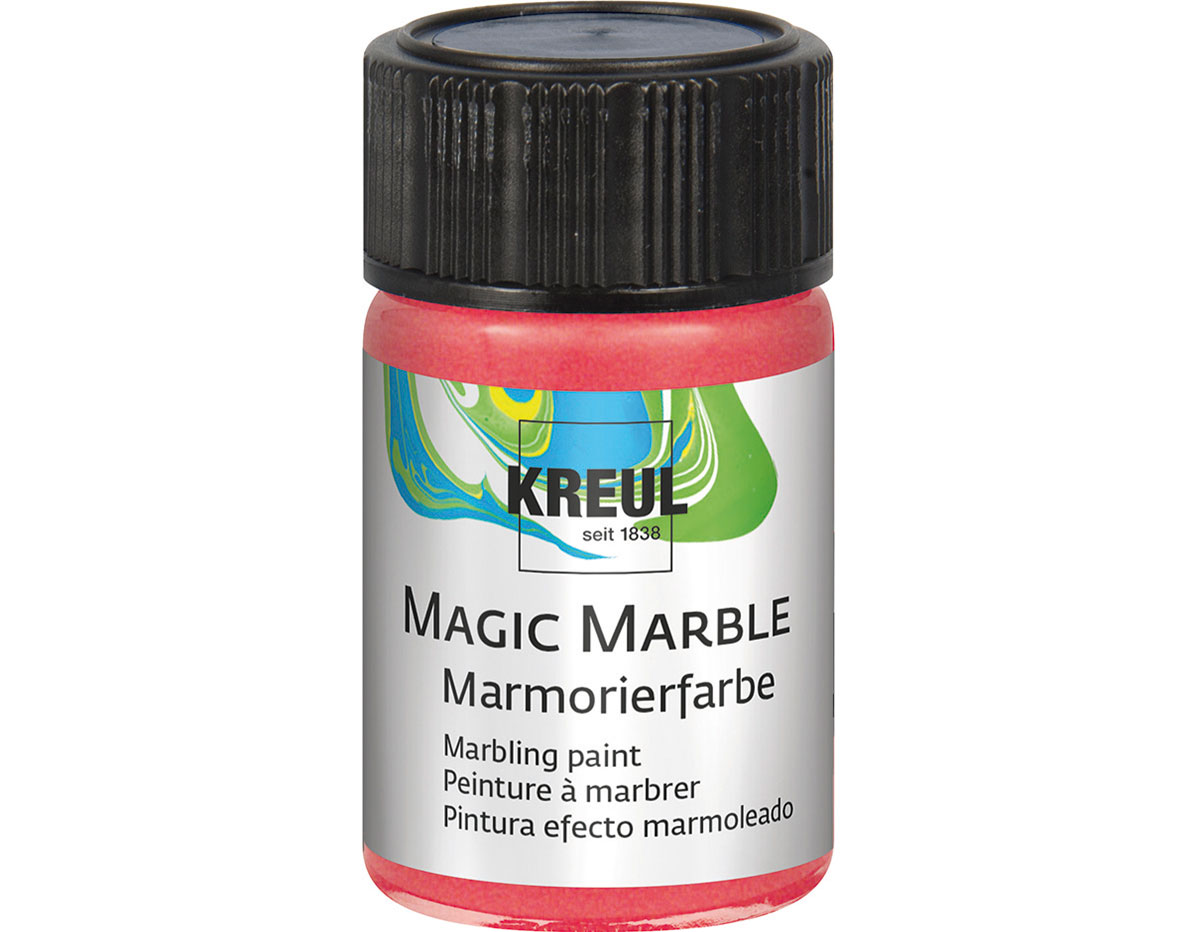 K73226 Pintura marmoleada MAGIC MARBLE metalico rojo Hobby line