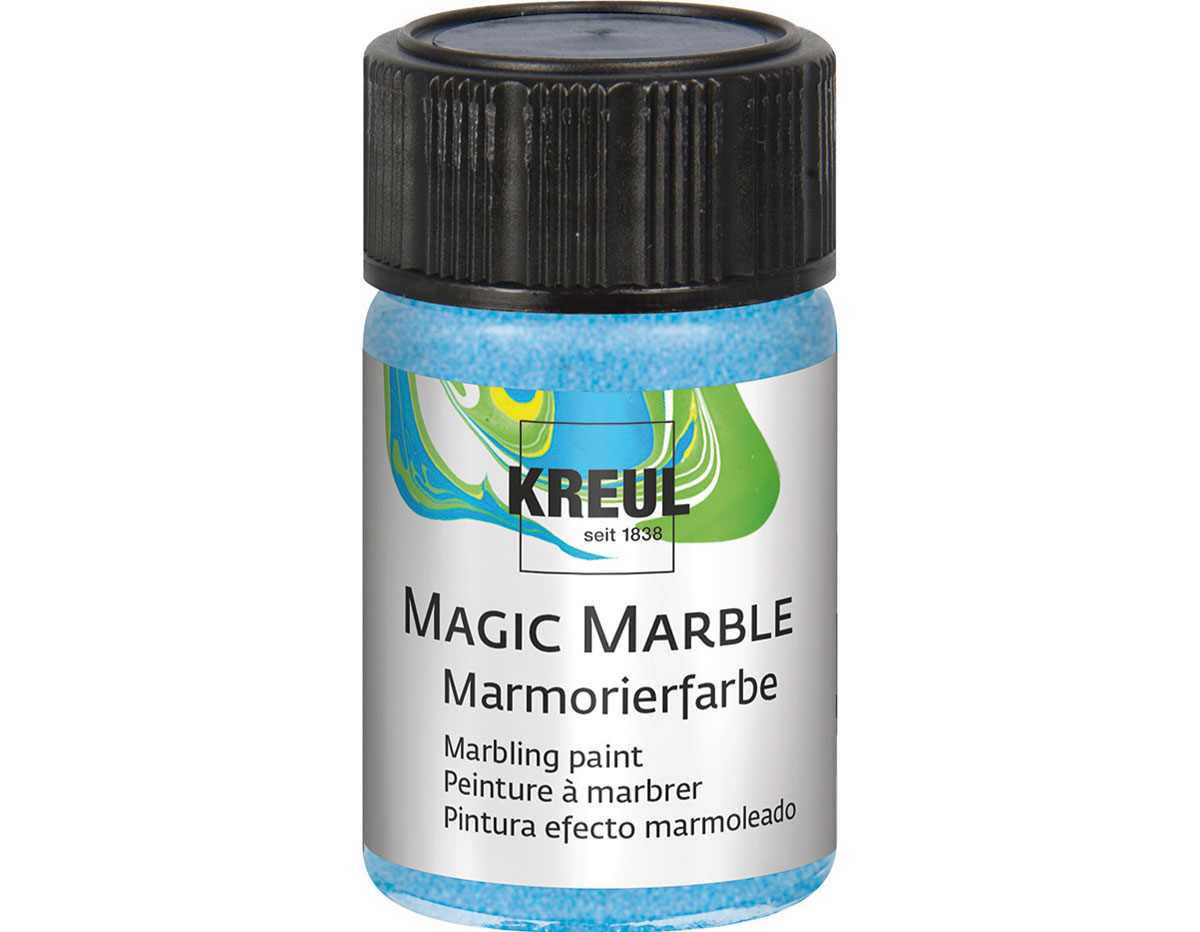 K73229 Pintura marmoleada MAGIC MARBLE metalico azul Hobby line