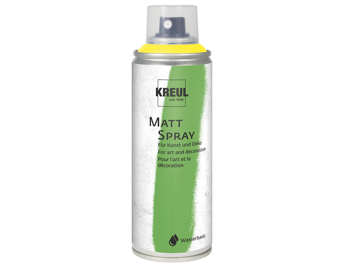 K76312 Pintura Spray KREUL mate amarillo 200ml Kreul