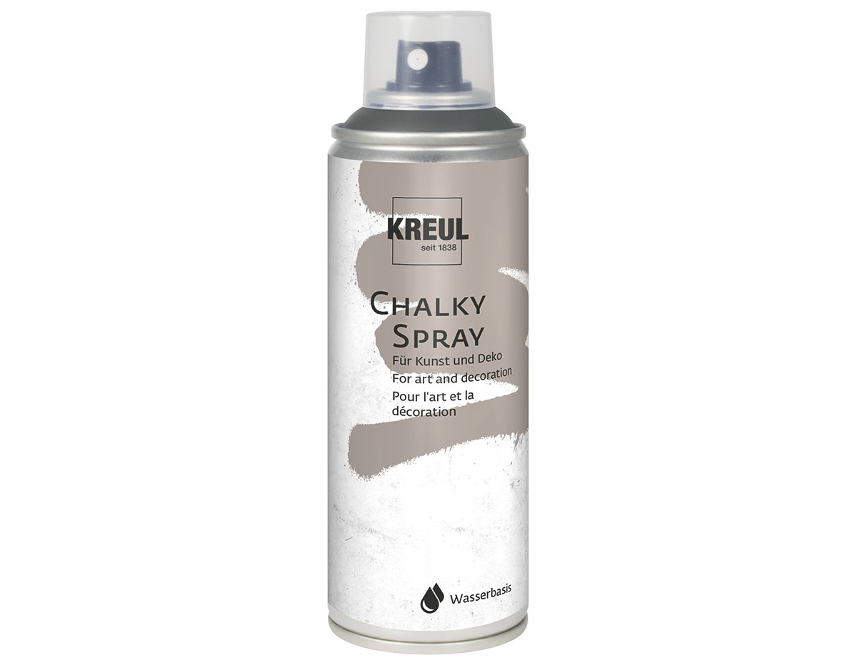 K76356 Pintura Spray KREUL Chalk mate gris volcanico 200ml Kreul