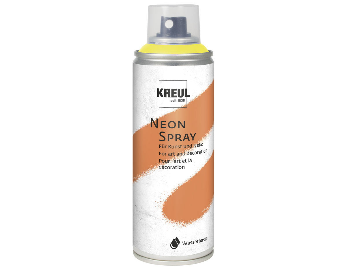 K76371 Peinture Spray KREUL Chalky NEON jaune neon 200ml C Kreul