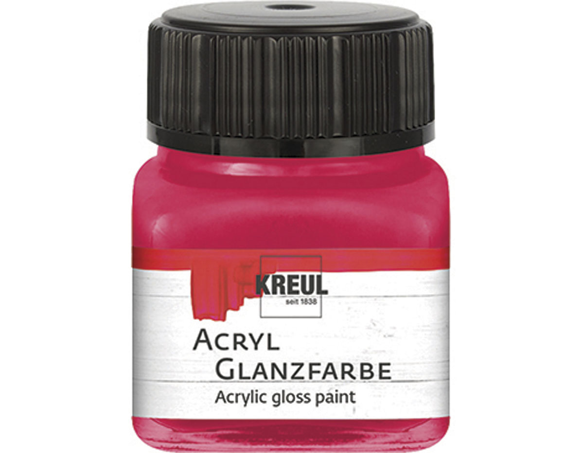 K79219 Peinture acrylique brillante rouge fonce C Kreul