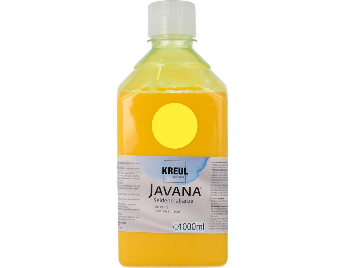 K8101-1LTR Pintura para seda amarillo primario Javana