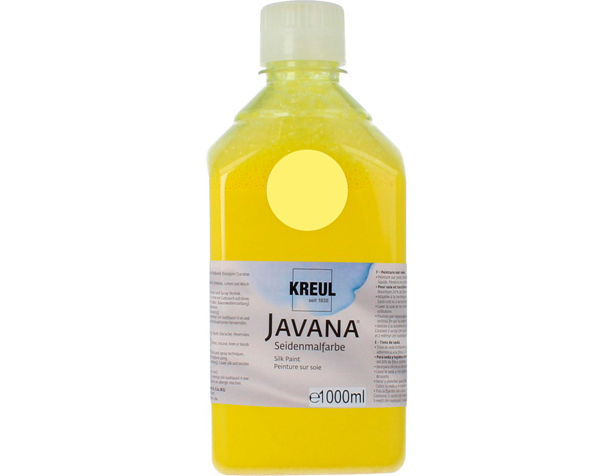 K8121-1LTR Pintura para seda amarillo limon Javana
