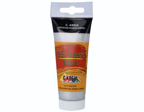 K84127 C K Art Acryl Basic Plata 100 ml tubo C Kreul