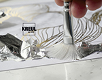 K99402 Feuilles polychrome ART DECO couleur argent C Kreul - Article2