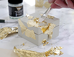 K99410 Kit KREUL GOLDEN ELEGANCE para decorar con hojas metalica dorada Kreul - Ítem5