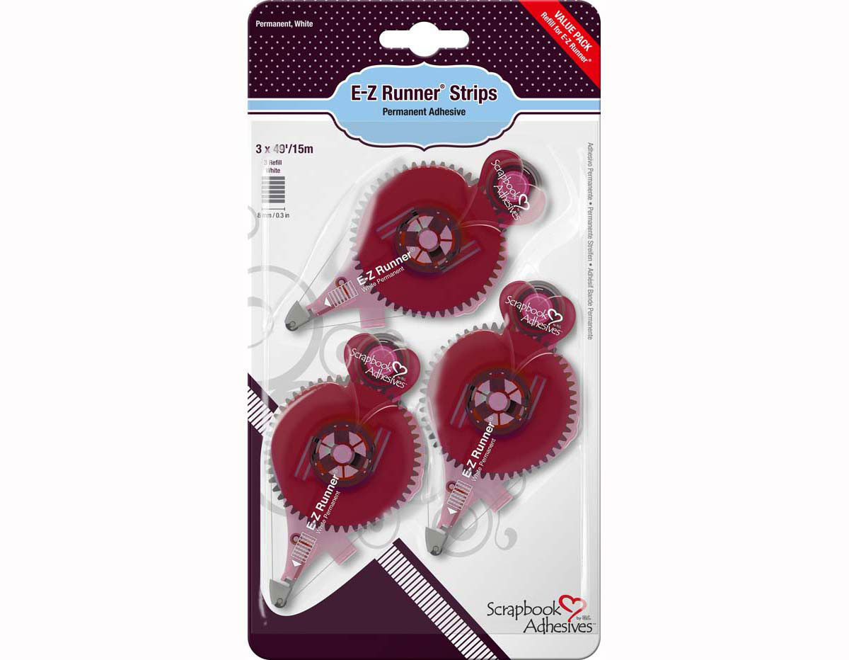 L01232 Adhesivo tiras pre cortadas Recarga Scrapbook Adhesives by 3L