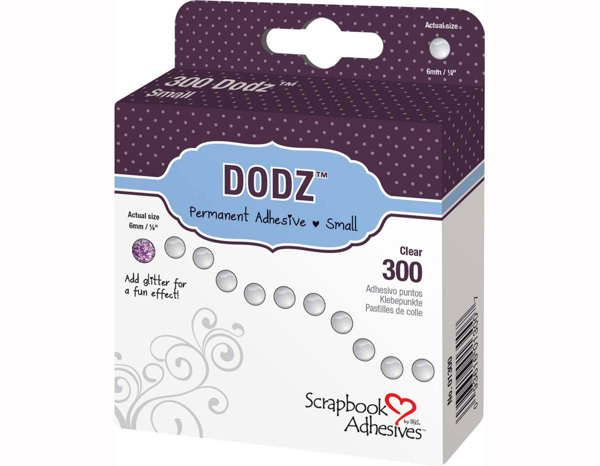 L01300 Puntos adhesivos de goma DODZ planos Scrapbook Adhesives by 3L