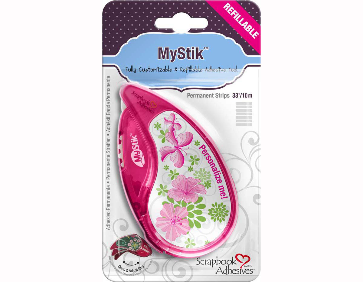 L01650 Adhesivo tiras pre cortadas MyStick Dispensador Scrapbook Adhesives by 3L