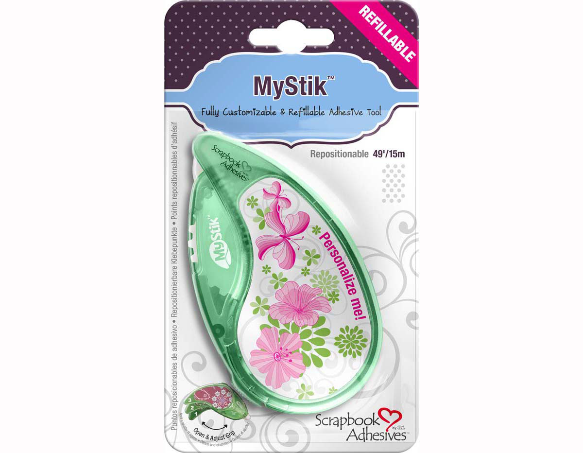 L01653 Adhesivo mini puntos removible MyStick Dispensador Scrapbook Adhesives by 3L