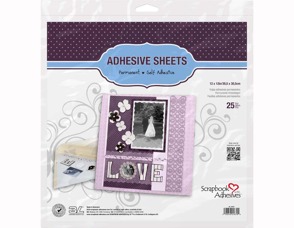 L01679 Feuilles adhesives double face Scrapbook Adhesives by 3L