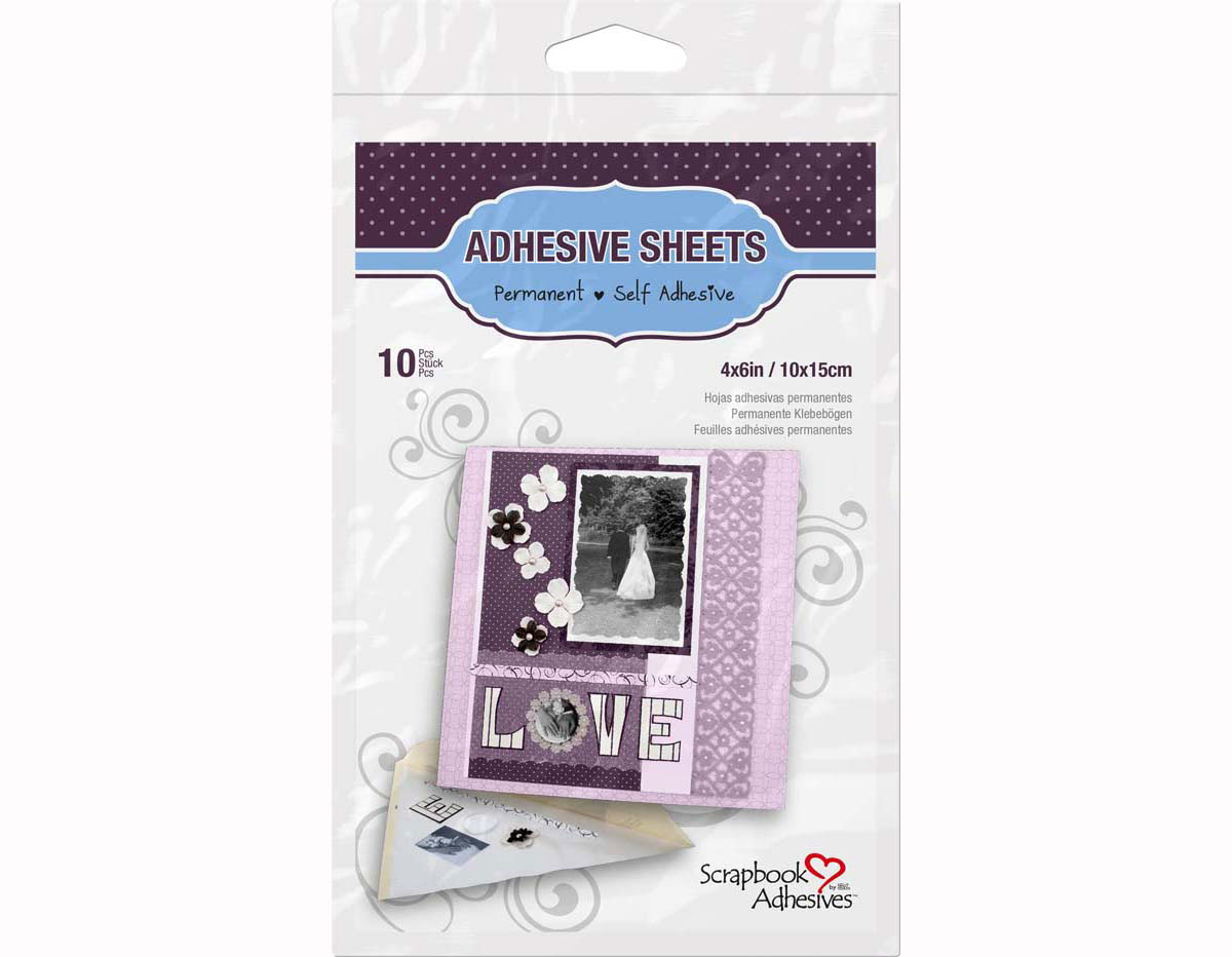L01680 Hojas adhesivas doble cara Scrapbook Adhesives by 3L