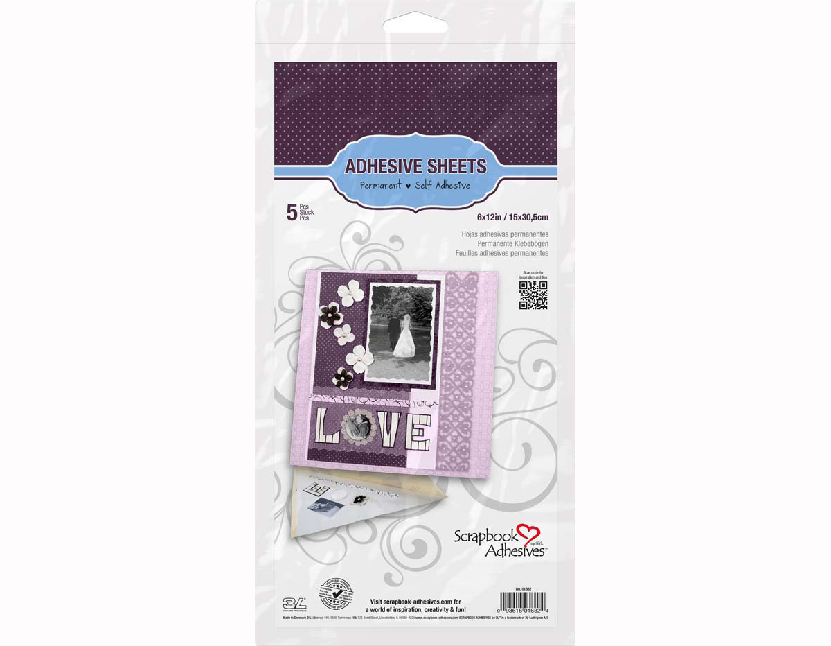 L01682 Hojas adhesivas doble cara Scrapbook Adhesives by 3L