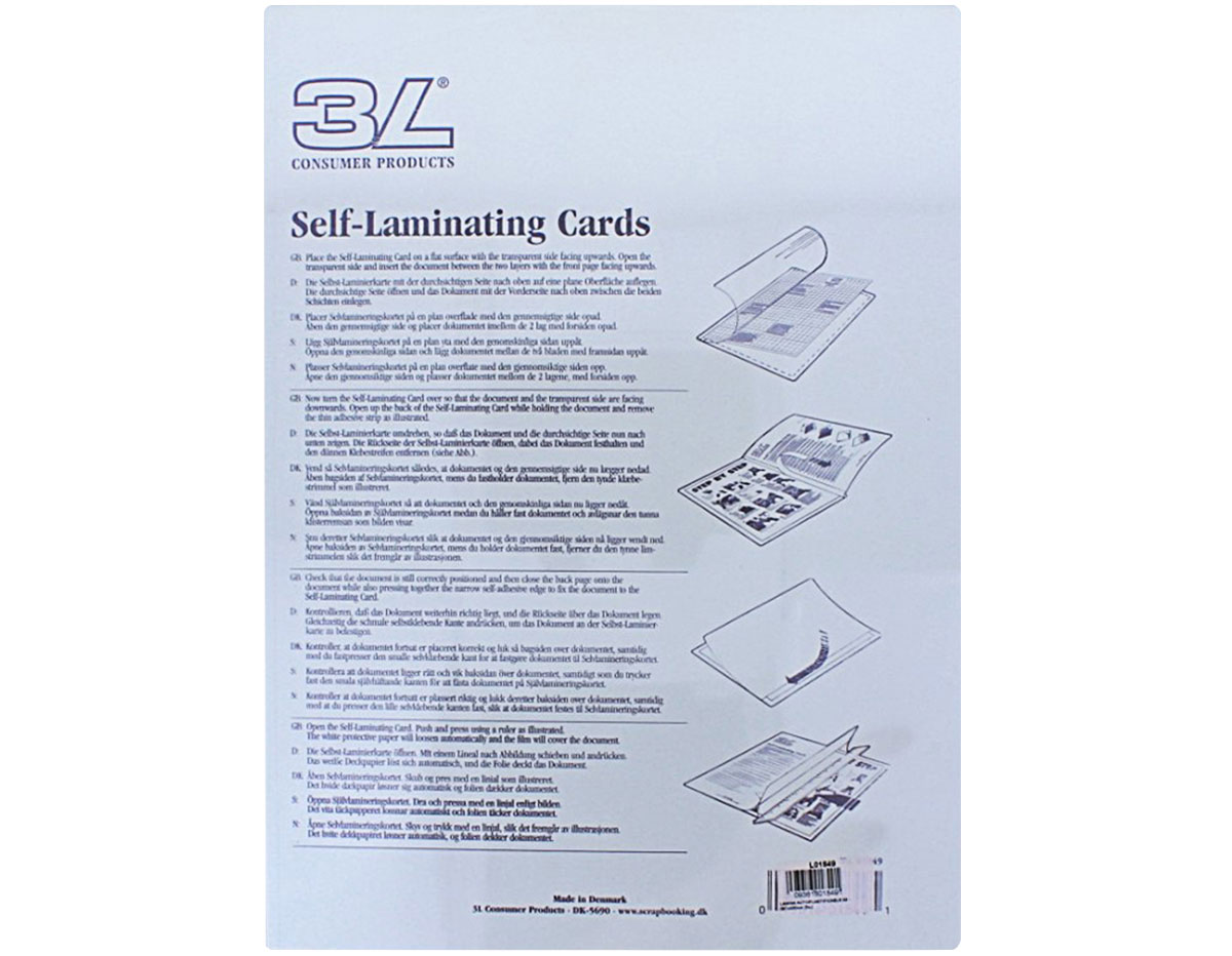 L01849 Lamina autoplastificable Scrapbook Adhesives by 3L