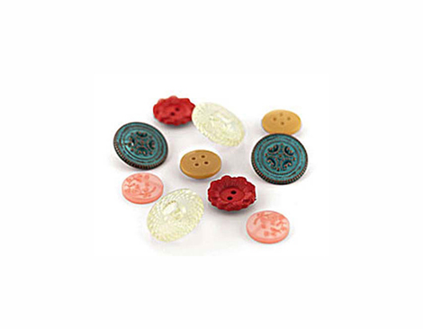 LCL-3872 LUCILLE - VINTAGE BUTTONS Basic Grey