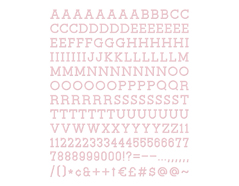 LP-006-00007 Set 188 letras Letter Pack Pink para Letter Board DCWV - Ítem