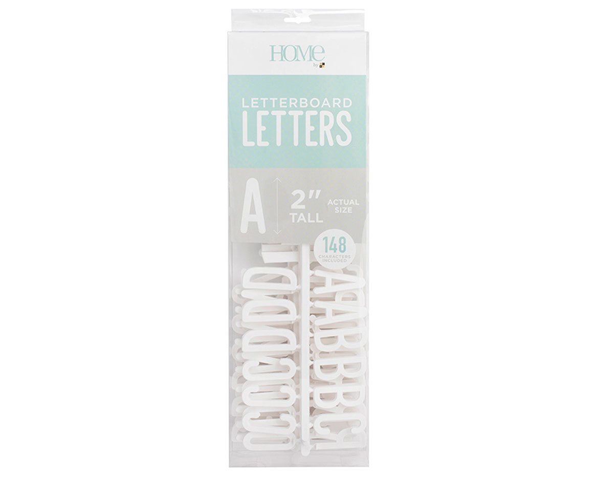 LP-006-00016 Set 148 letras Letter Pack White para Letter Board DCWV