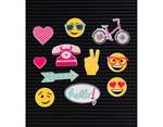 LP-006-00034 Set 11 iconos Icon Pack Happy para Letter Board DCWV - Ítem2