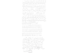LUX-5038 Surtido de letras recortadas URBAN LUXE Basic Grey - Ítem