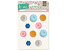 MIN-4141 MINT JULEP - VINTAGE BUTTONS Basic Grey - Article