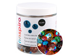 MIX-N-9 Perles en verre facettees en differentes tailles et couleurs 300gr aprox Innspiro - Article