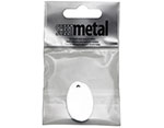 MP-400-001 MP-400-002 Plaque metal ovale avec trou Sheet Metal - Article1